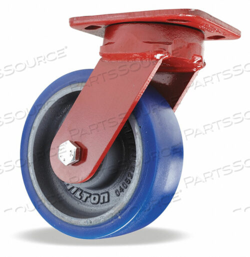 OEM#: S-ZFWH-6SPB-4SL-FBKINGPINLESS PLATE CASTER SWIVEL 960 LB. by Hamilton