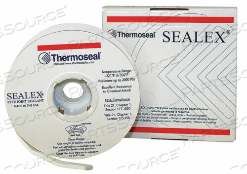 OEM#: SX0000-0188-0075JOFTT SEALANT 3/16 FT W WHITE 75 FT L by Sealex Ptfe Joint Sealant