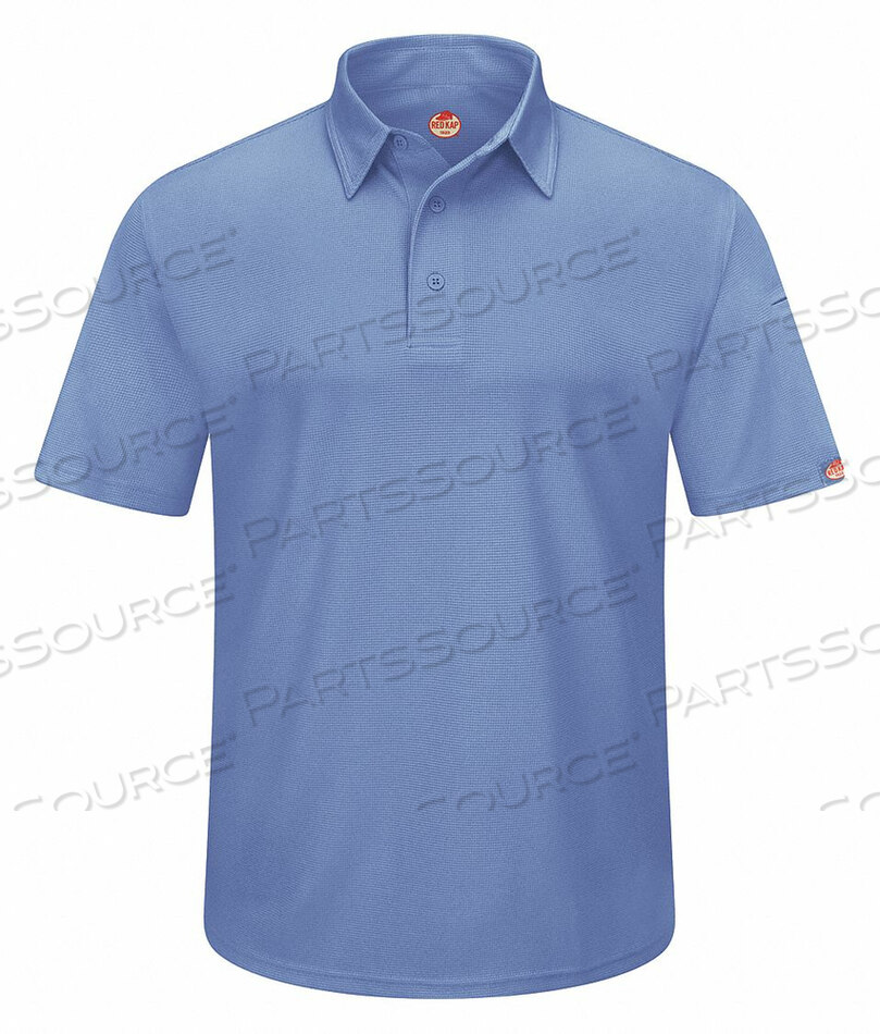 OEM#: SK90MB SS 5XLSHORT SLEEVE POLO 5XL MED BLUE BUTTON by VF Imagewear, Inc.