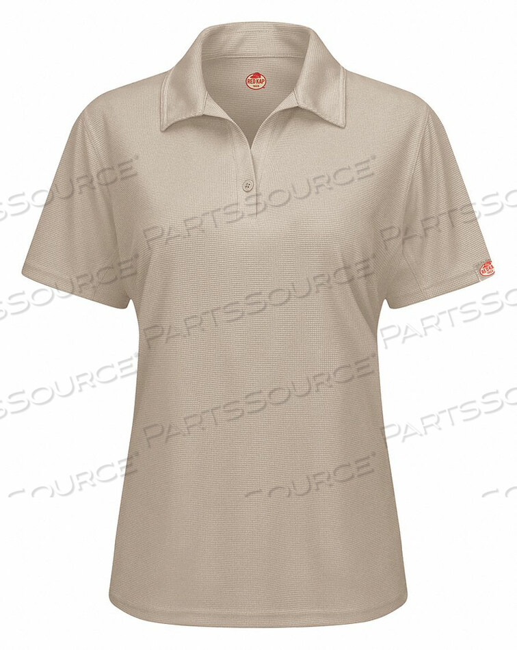 OEM#: SK91TN SS XSSHORT SLEEVE POLO WOMENS XS TAN BUTTON by VF Imagewear, Inc.