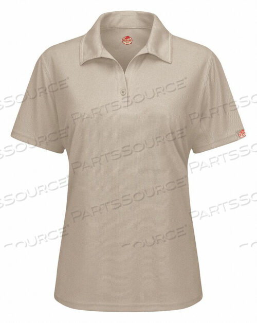 OEM#: SK91TN SS LSHORT SLEEVE POLO WOMENS L TAN POLYESTER by VF Imagewear, Inc.