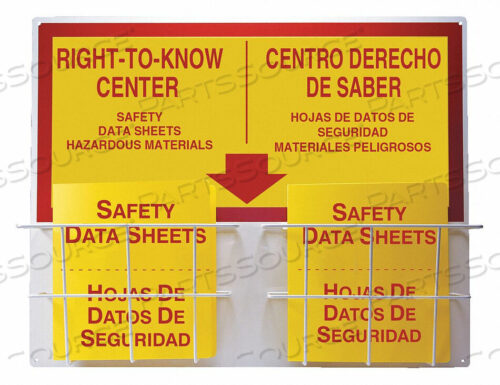 OEM#: SBZRS335RIGHT-TO-KNOW CENTER BILINGUAL 24 IN H by Accuform Manufacturing, Inc.