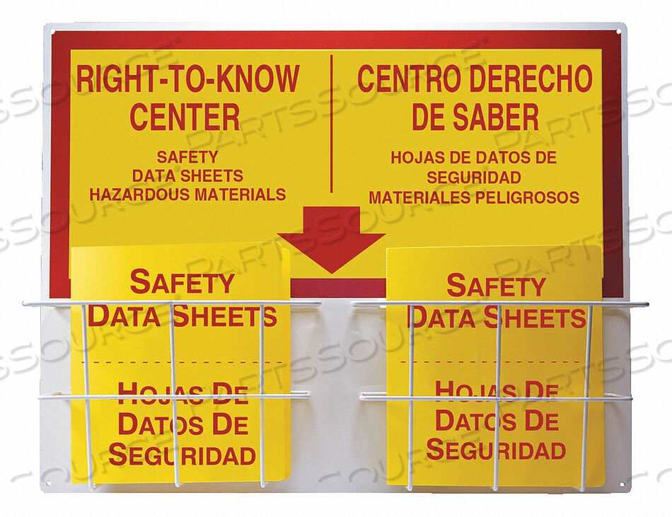 OEM#: SBZRS335RIGHT-TO-KNOW CENTER BILINGUAL 24 IN H by Accuform Manufacturing, Inc.