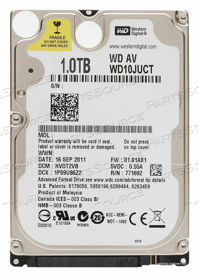 OEM#: PHDD-1200HARD DRIVE METAL 1TB FOR NVR by ACTi