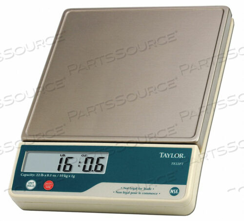 OEM#: TE22FTPORTIONING SCALE 22 LB. 12-1/4 IN L SS by Taylor