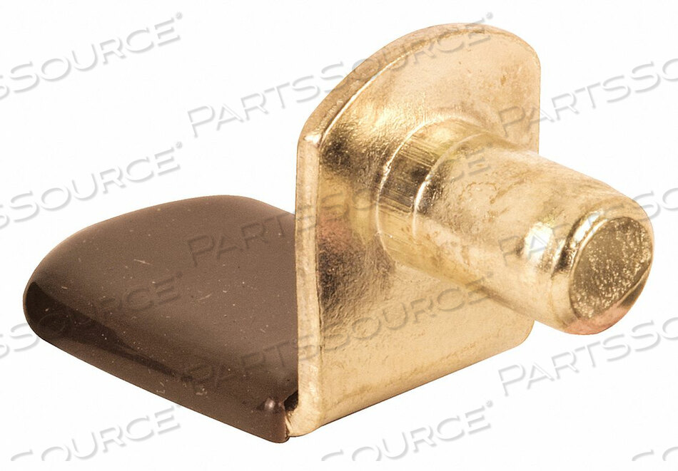 OEM#: U 10184SHELF SUPPORT PEG 1-9/32 IN D BRASS PK8 by Primeline