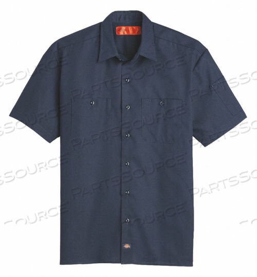 SHORT SLEEVE WORK SHIRT MENS M DARK NAVY