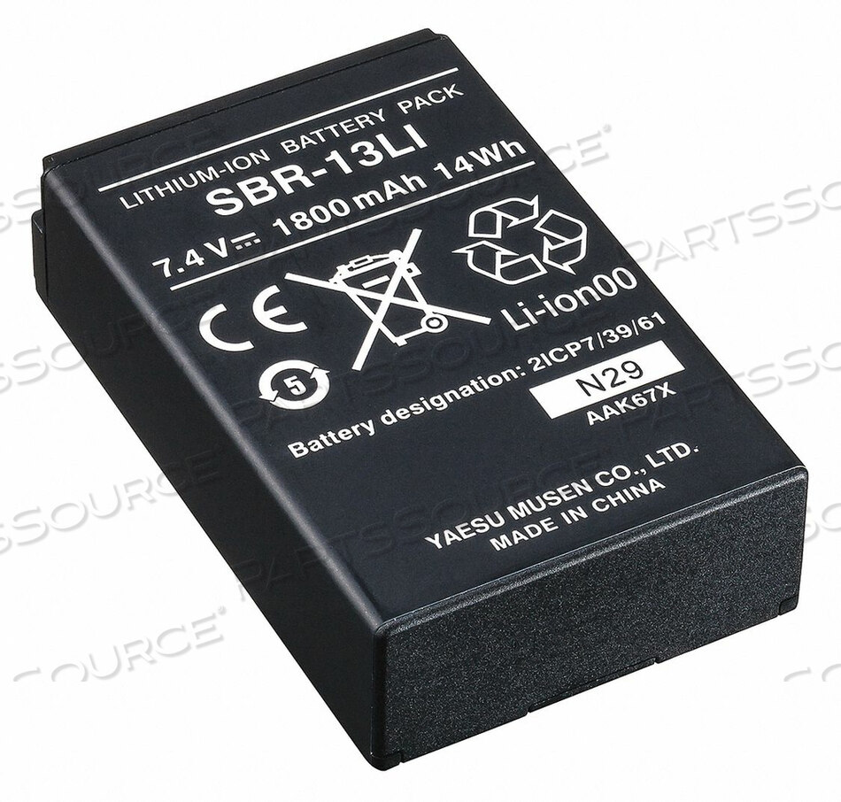 OEM#: SBR-13LIBATTERY TYPE LITHIUM-ION by Yaesu