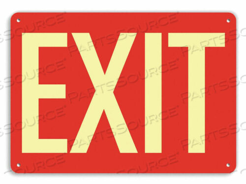 OEM#: U1-1016-GA_14X10EXIT SIGN EXIT 10 X14 by Lyle Signs Inc.