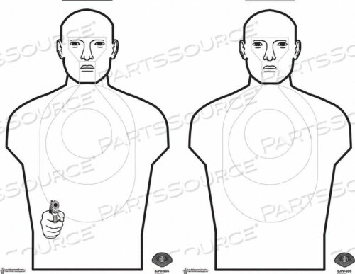 OEM#: SJPD-SDS-50SAN JOSE CA PD TARGET 35 IN H PK50 by LE Targets