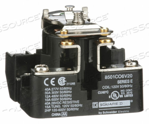 OEM#: 8501CO6V144PIN 24VAC SPST POWER RELAY by Square D