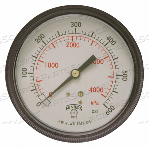 OEM#: P9U901463UCPRESSURE GAUGE 3-1/2 DIAL SIZE BLACK by Winters Instruments