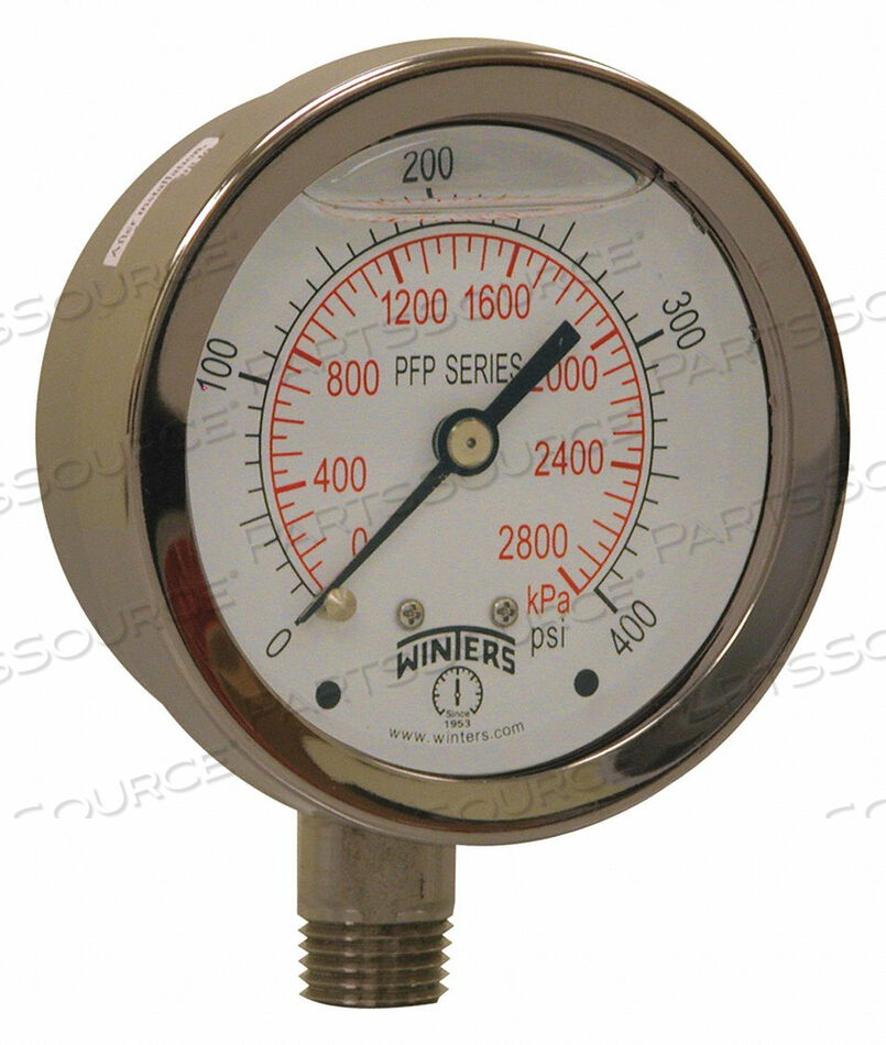 OEM#: 491D90PRESSURE GAUGE 2-1/2 DIAL SIZE SILVER by Winters Instruments