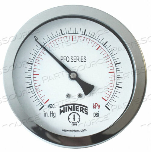 OEM#: PFQ1275-DRYPRESSURE GAUGE 4 DIAL SIZE SILVER by Winters Instruments
