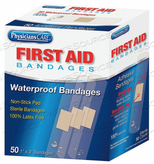 OEM#: 90333ADHESIVE BANDAGE CLEAR PLASTIC BOX by First Aid Only