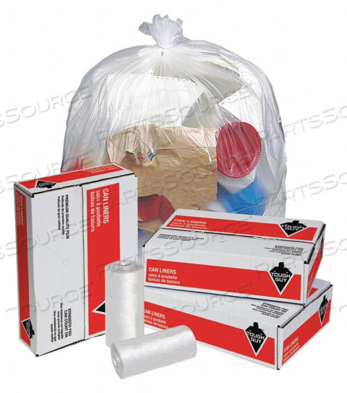 OEM#: 4KN42TRASH BAGS 56 GAL. CLEAR PK200 by Tough Guy