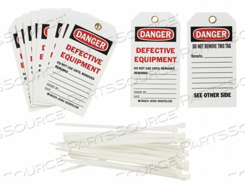OEM#: 87004DANGER TAG 5-3/4 X 3 IN ISO 9001 PK25 by Brady Americas