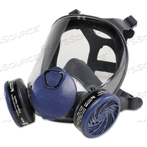 OEM#: 90039000 SERIES REUSABLE FULL FACE RESPIRATOR, LARGE, AIRBORNE PARTICLES/GASES/VAPORS, THERMOPLASTIC ELASTOMER by Moldex