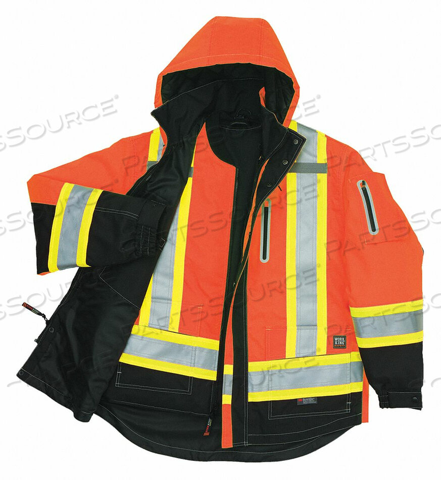 OEM#: S18711HI-VIS PARKA FLO ORANGE M SIZE by Tough Duck