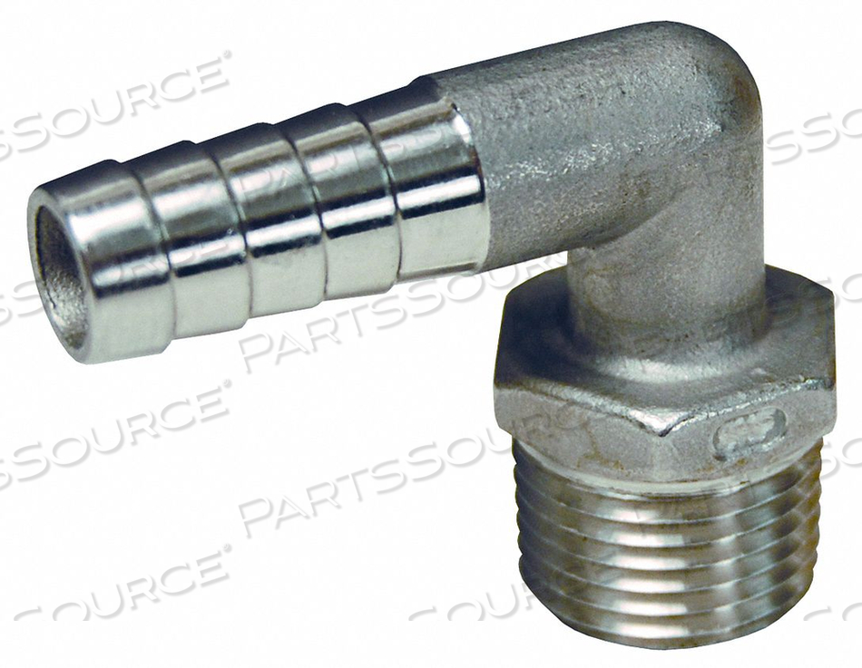OEM#: 1290404SSBARBED HOSE FITTING HOSE ID 1/4 NPT by Dixon Valve and Coupling