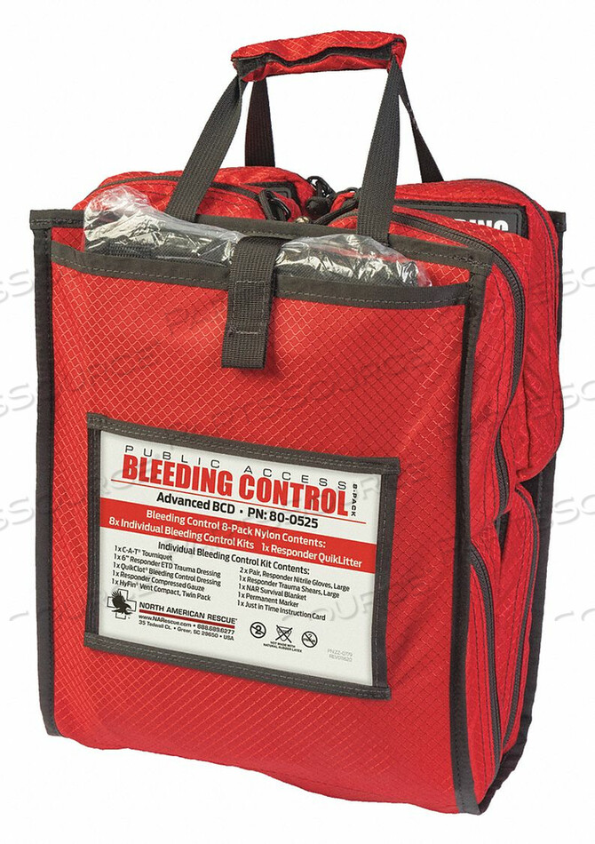 OEM#: 80-0525BLEEDING CONTROL KIT RED by North American Rescue