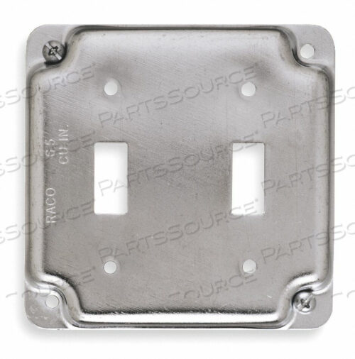 OEM#: 803CELECTRICAL BOX COVER TOGGLE SWITCH 2GANG by RACO