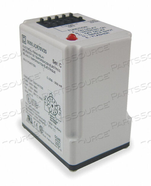 OEM#: 9050JCK70V24H7788 TIME DELAY RELAY 240VAC 10A DPDT by Square D
