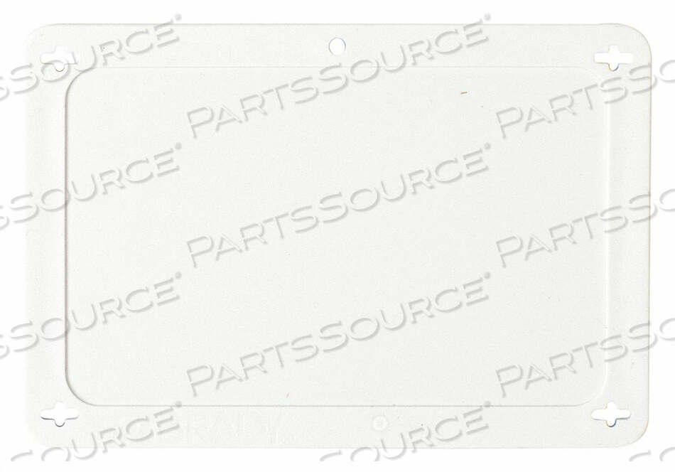 OEM#: 87697BLANK TAG 2-1/2 X 4 IN WHT PLSTC by Brady Americas