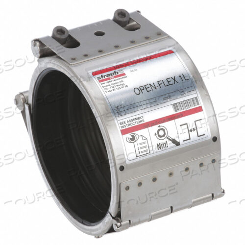 OEM#: STR36051OPEN FLEX COUPLING 6 IN PIPE SIZE by Straub