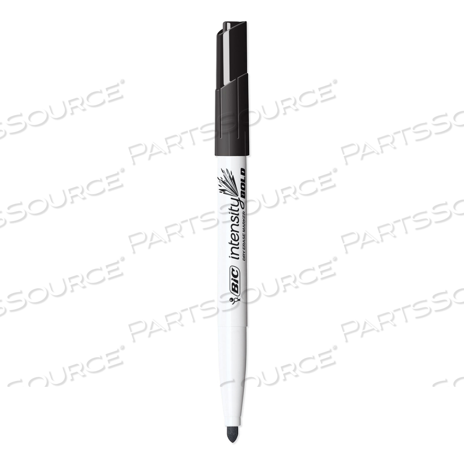 INTENSITY BOLD POCKET-STYLE DRY ERASE MARKER, FINE BULLET TIP, BLACK, DOZEN