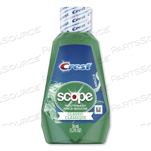 OEM#: 97506+ SCOPE RINSE, CLASSIC MINT, 36 ML BOTTLE, 180/CARTON by Crest
