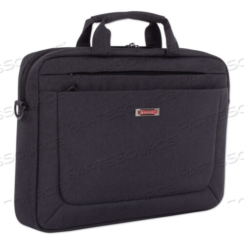 OEM#: EXB1010SMCHCADENCE SLIM BRIEFCASE, FITS DEVICES UP TO 15.6, POLYESTER, 3.5 X 3.5 X 16, CHARCOAL by Swiss Mobility