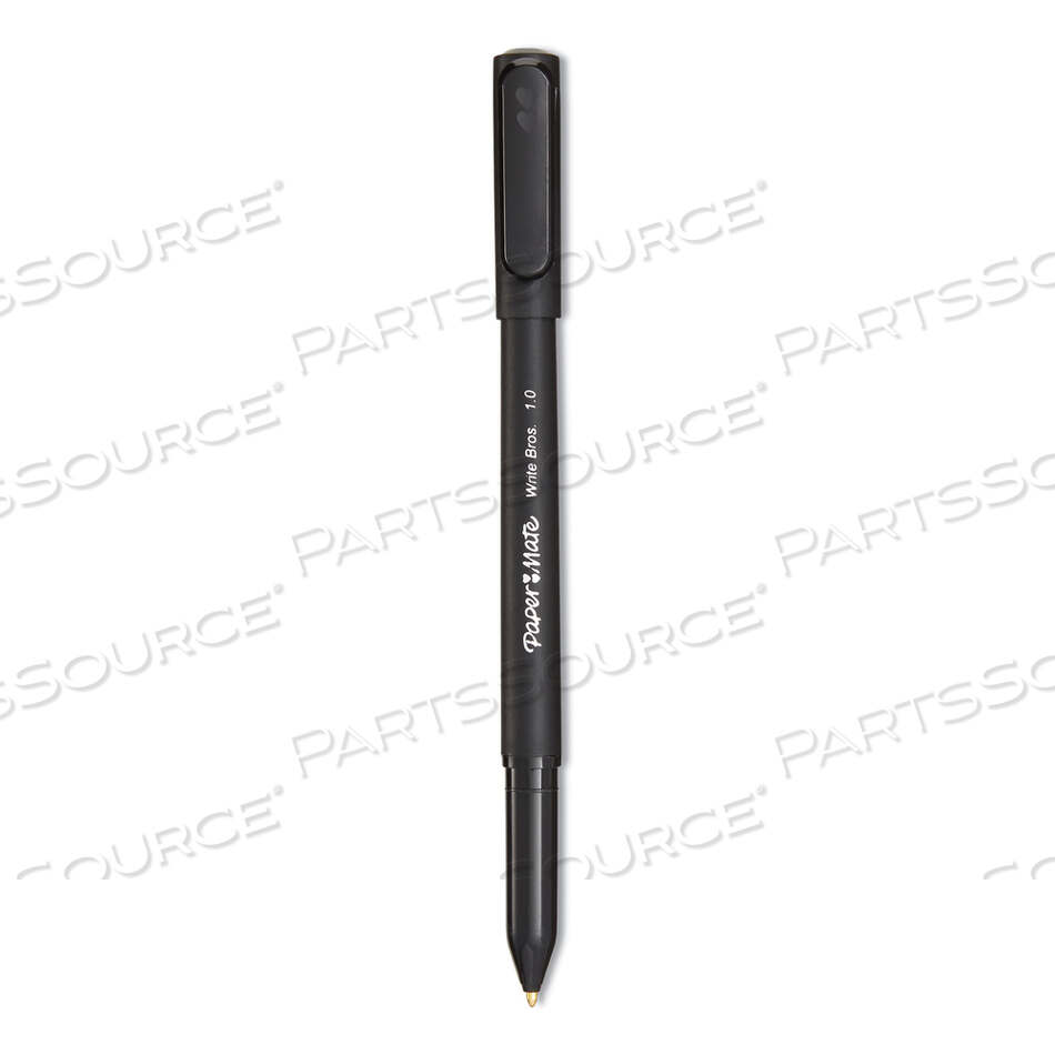 OEM#: 4621401CWRITE BROS. BALLPOINT PEN VALUE PACK, STICK, MEDIUM 1 MM, BLACK INK, BLACK BARREL, 60/PACK by Paper Mate