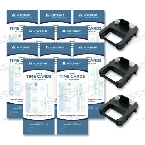 OEM#: 010296001EXP500 ACCESSORY BUNDLE, WEEKLY, TWO SIDES, 3.38 X 8.25 by Acroprint