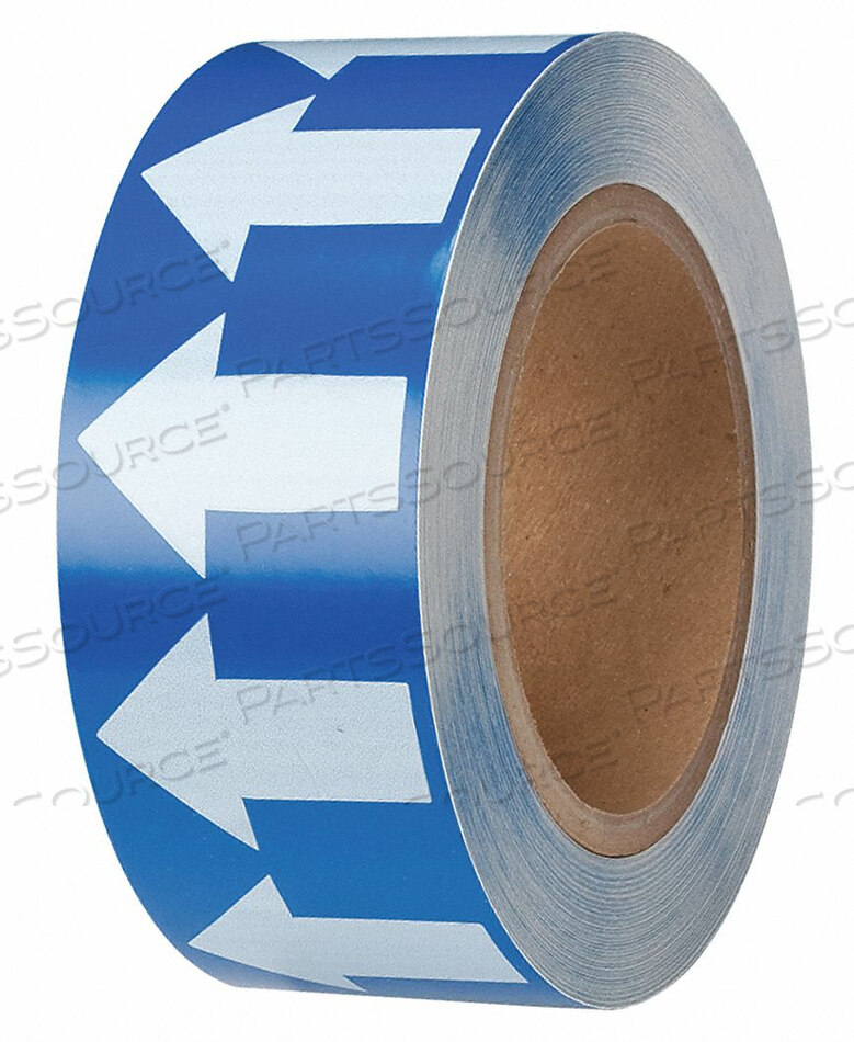 OEM#: 91423PIPE MARKER ARROW TAPE, VINYL, 2W X 30 YDS., BLUE/WHITE by Brady Americas
