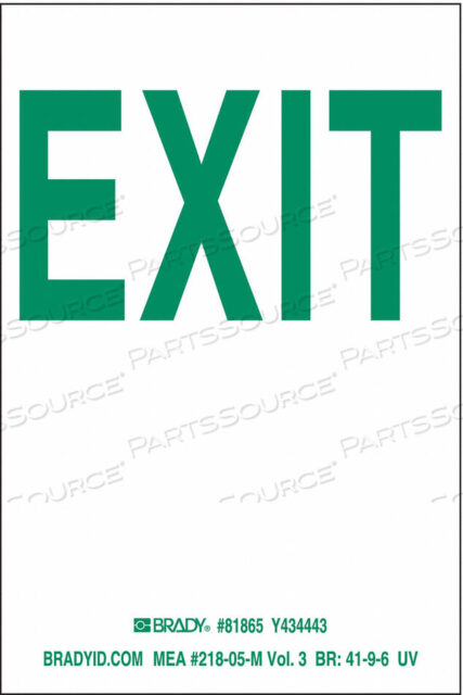 OEM#: 81865DOOR HARDWARE MARKING TAPE 4IN W PK10 by Brady Americas