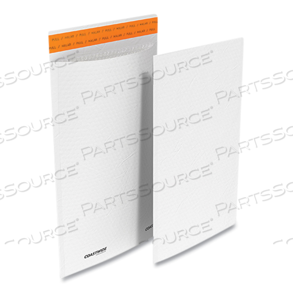 SELF-SEALING KRAFT BUBBLE MAILER, #3, BUBBLE CUSHION, SELF-ADHESIVE CLOSURE, 9.13 X 13.25, WHITE, 100/PACK