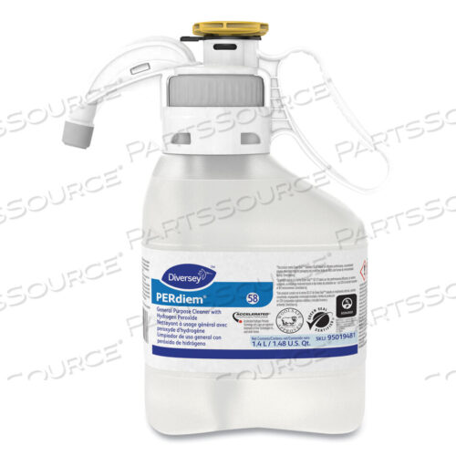 OEM#: 95019481PERDIEM CONCENTRATED GENERAL CLEANER WITH HYDROGEN PEROXIDE, 47.34 OZ, BOTTLE, 2/CARTON by Diversey