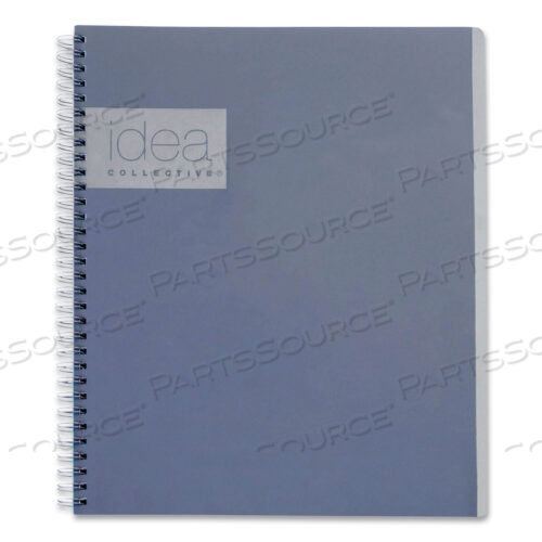 IDEA COLLECTIVE ACTION NOTEBOOK, 1 SUBJECT, DOTTED RULE/PROJECT-MANAGEMENT FORMAT, GRAY COVER, 11 X 8.25, 80 SHEETS