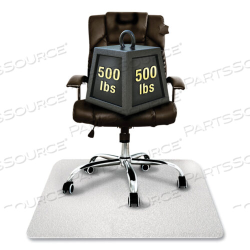 OEM#: ECM121345ERCLEARTEX MEGAMAT HEAVY-DUTY POLYCARBONATE MAT FOR HARD FLOOR/ALL CARPET, 46 X 53, CLEAR by Floortex