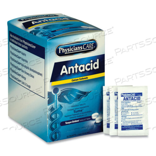 OEM#: 90089ANTACIDS AND INDIGESTION TABLET PK50 by Physicianscare