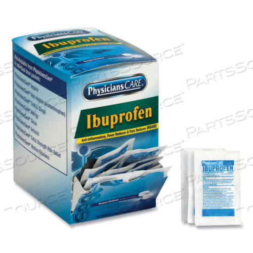 OEM#: 90109PHYSICIANSCARE IBUPROFEN TABLET, 200 MG, 2 PK/125 PK PER BOX by Physicianscare