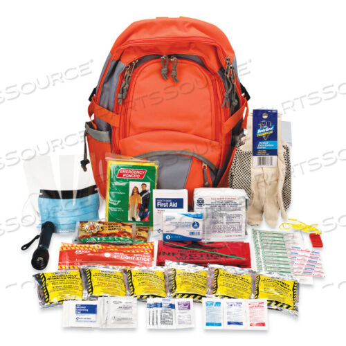 OEM#: 90001EMERGENCY PREPAREDNESS FIRST AID BACKPACK, XL, 63 PIECES, NYLON FABRIC by Physicianscare