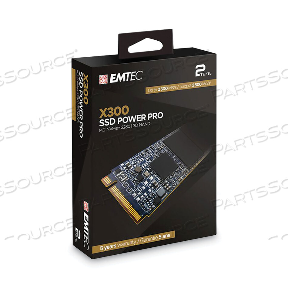 OEM#: ECSSD2TX300X300 POWER PRO INTERNAL SOLID STATE DRIVE, 2 TB, PCIE by Emtec