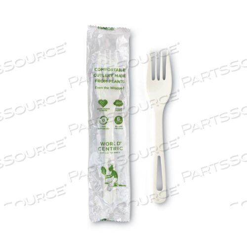 OEM#: FO-PS-ITPLA COMPOSTABLE CUTLERY, FORK, 6.3, WHITE, 750/CARTON by World Centric
