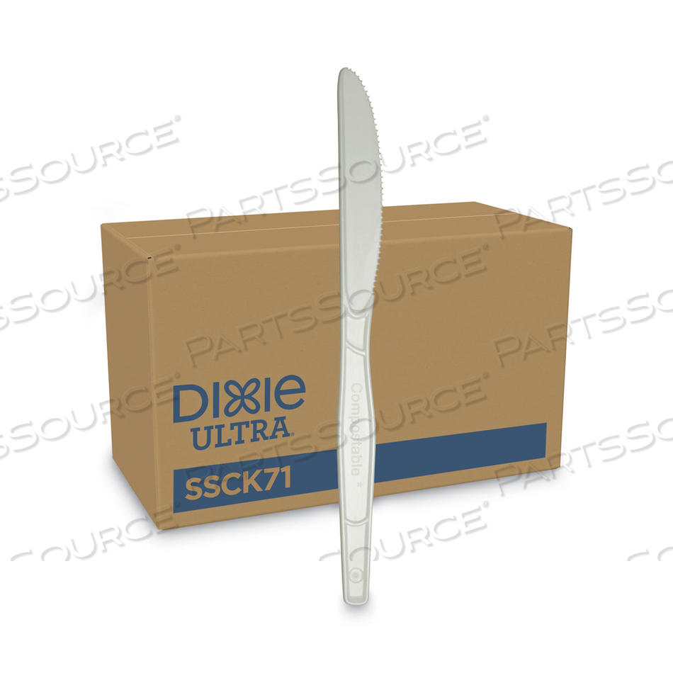 SMARTSTOCK PLASTIC CUTLERY REFILL, KNIFE, NATURAL, 40/PACK, 24 PACKS/CARTON