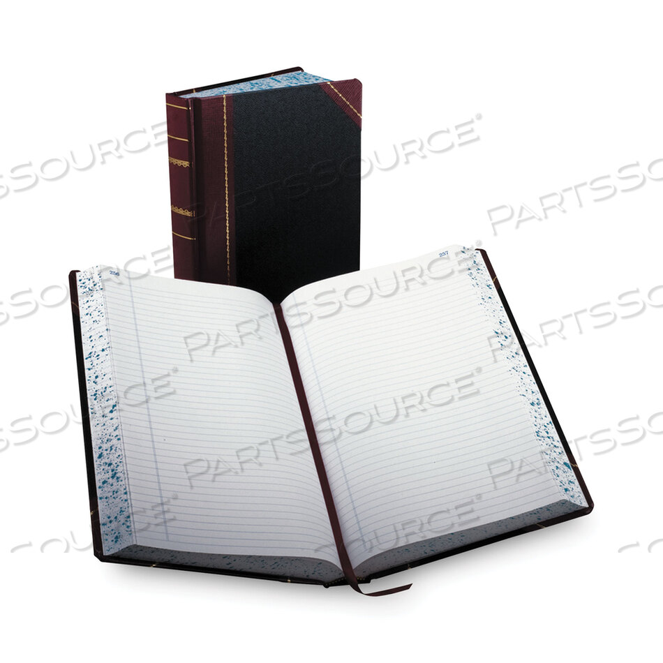 OEM#: 9-500-RACCOUNT RECORD BOOK, RECORD-STYLE RULE, BLACK/RED/GOLD COVER, 13.75 X 8.38 SHEETS, 500 SHEETS/BOOK by Boorum & Pease