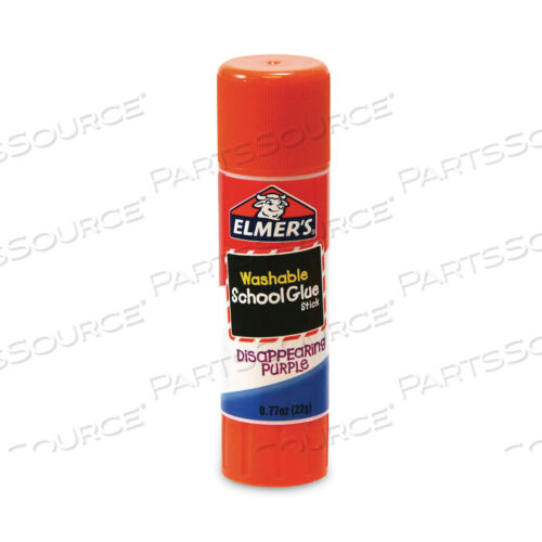 OEM#: E578SCHOOL GLUE STICK, 0.77 OZ, APPLIES PURPLE, DRIES CLEAR, 6/PACK by Elmers
