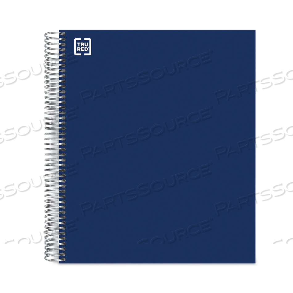 PREMIUM FIVE-SUBJECT NOTEBOOK, MEDIUM/COLLEGE RULE, BLUE COVER, 11 X 8.5, 200 SHEETS