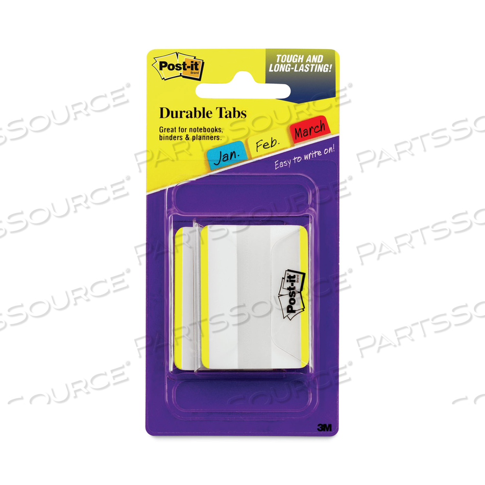 LINED TABS, 1/5-CUT, YELLOW, 2 WIDE, 50/PACK